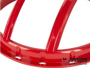 Jeep Wrangler JK Elite Pivotal Headlight Euro Guard Kit - Red